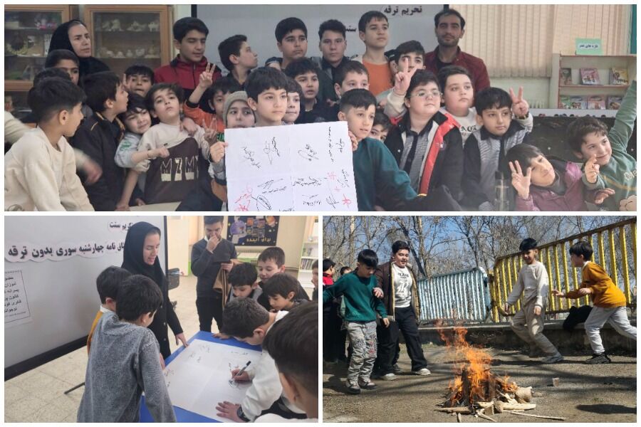 1281055 چهارشنبهسوری ایمن با «نه» به ترقه/ اعضای مرکز شماره دو کانون مشگینشهر میثاقنامه امضا کردند