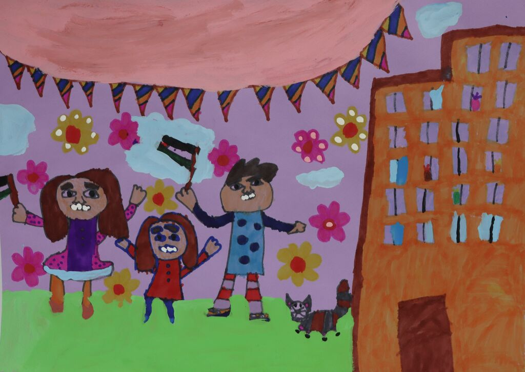 1282154 افتخارآفرنی اعضای کانون استان تهران در مسابقه نقاشی غزه بدون جنگ