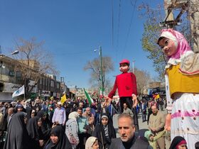 مدیرکل وکارکنان کانون پرورش فکری استان مرکزی در راهپیمایی روز جهانی قدس