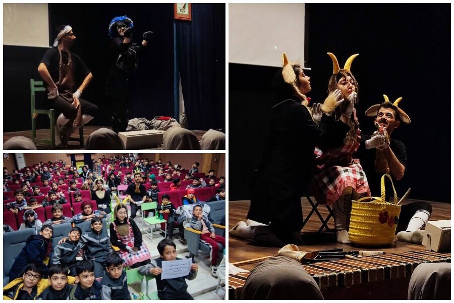 1295649 نمایش «شنگول منگول» با همکاری کانون پرورش فکری در اردبیل روی صحنه رفت