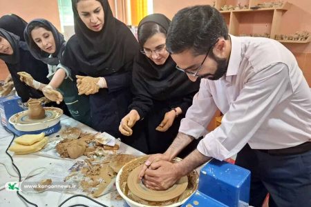 کارگاه آموزشی سفال‌گری باچرخ درکانون چهارمحال و بختیاری برگزار شد