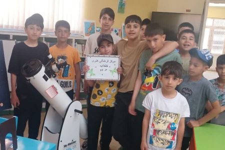 رونمایی از تلسکوپ در کانون پرورش فکری شهر خنداب 