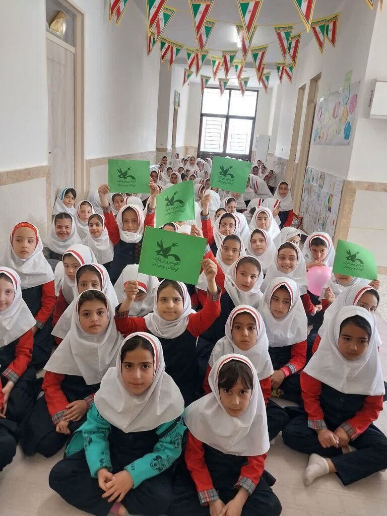 1298402-2 در پرواز هزار درنای کاغذی؛ پیام صلح و دوستی بر فراز مدارس زنجان