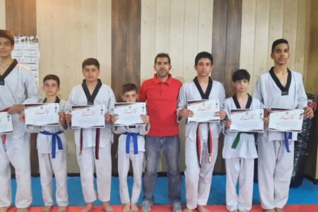 کسب مقام اول توسط اعضای باشگاه تکواندوی کانون همدان