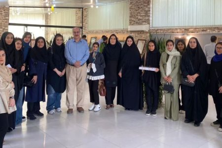 بازدید اعضای مراکز شهر کانون کرمانشاه از نمایشگاه آثار استاد جواری