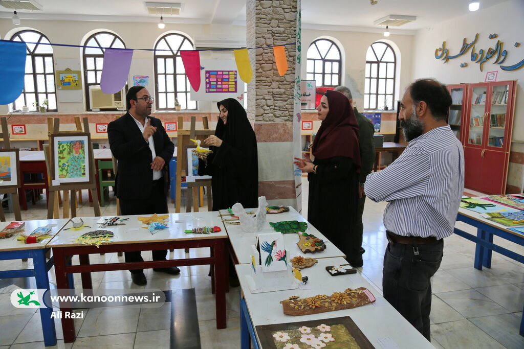1304999-1 نمایشگاه نقاشی و کاردستی «من و محیط زیست» در بوشهر افتتاح شد