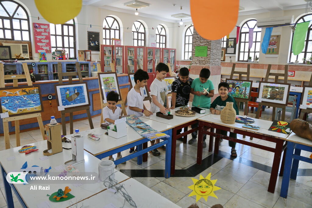 1305002-1 نمایشگاه نقاشی و کاردستی «من و محیط زیست» در بوشهر افتتاح شد