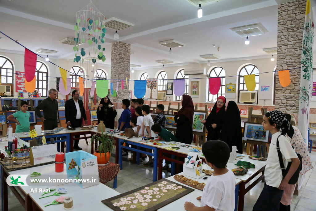 1305003-1 نمایشگاه نقاشی و کاردستی «من و محیط زیست» در بوشهر افتتاح شد