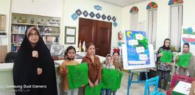 ویژه برنامه بیابان زدایی در کانون پرورش فکری داودآباد 