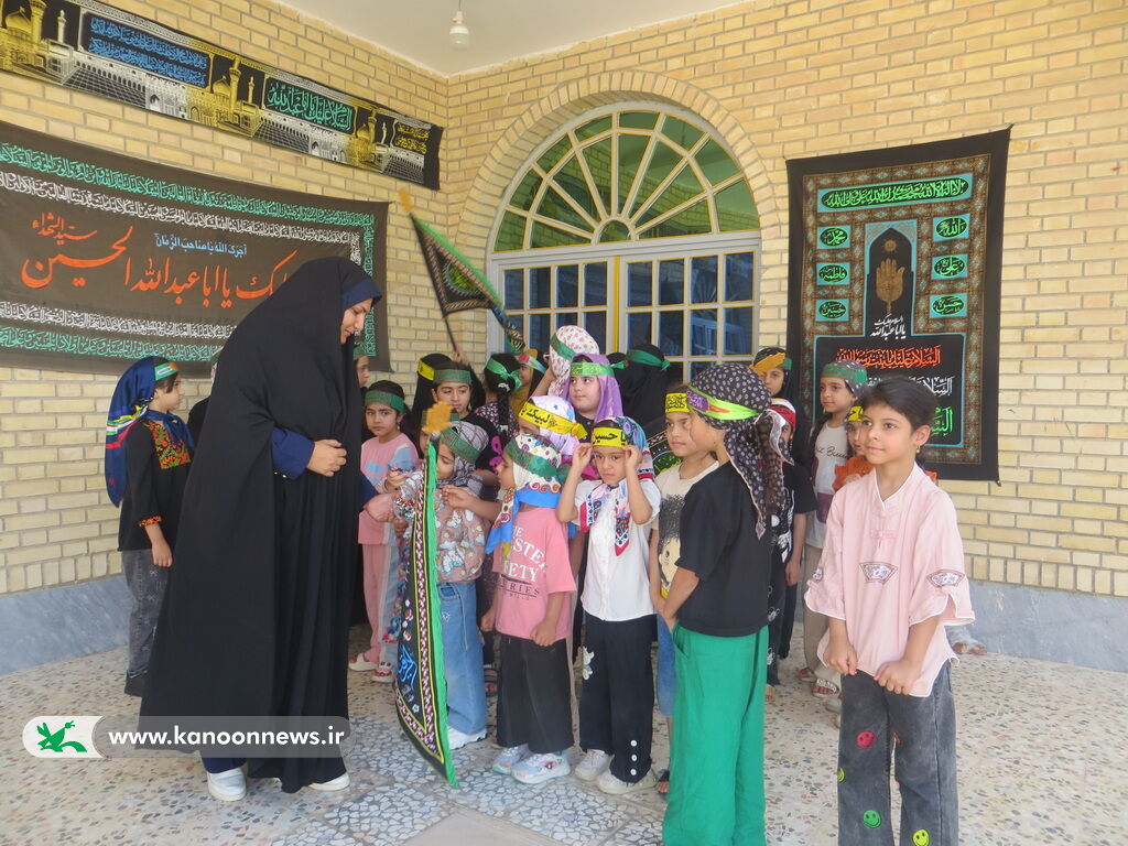 1313164-1 سومین گردهمایی کودکان عاشورایی همزمان با سومین روز از محرم در مراکز کانون استان بوشهر برگزار شد