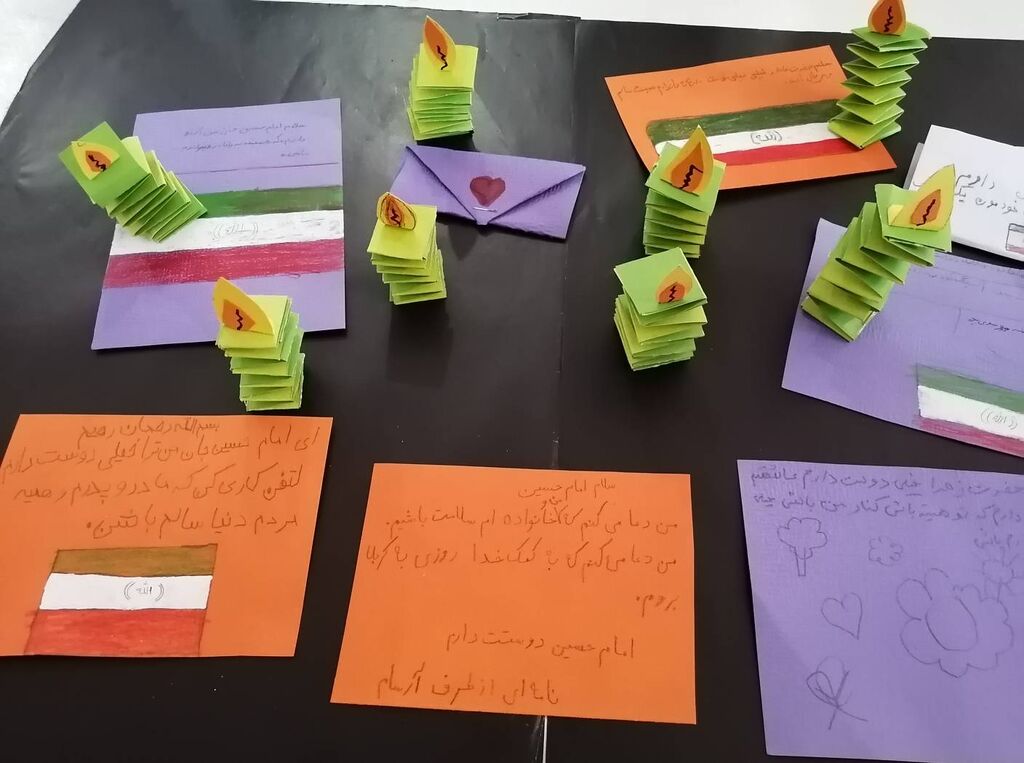 ویژه‌برنامه‌های «گردهمایی کودکان عاشورایی» همراه با دست‌سازه‌های حسینی