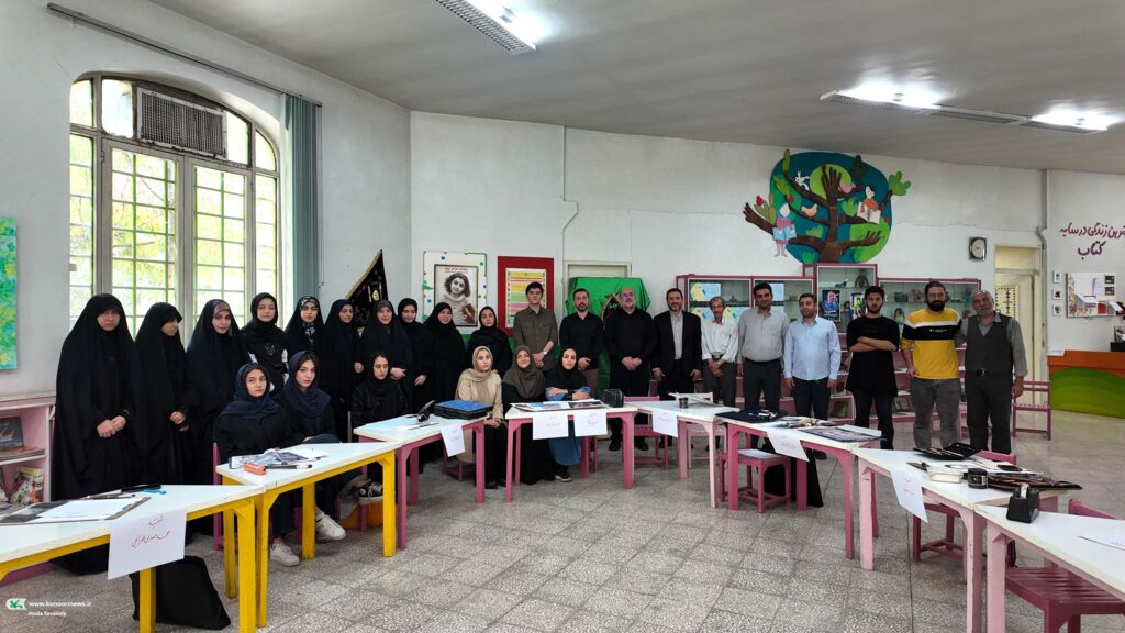 عضا و مربیان کانون قم چهره‌ی شهدای جنگ را تصویرسازی کردند