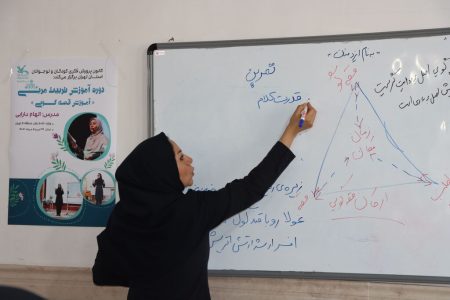 نخستین کارگاه تربیت مربی قصه‌گویی تهران با حضور الهام دارابی قصه‌گوی بین‌المللی