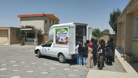 1321774 چرخهای مرکز سیار روستایی کانون برای کودکان شهرستان فراهان میچرخد