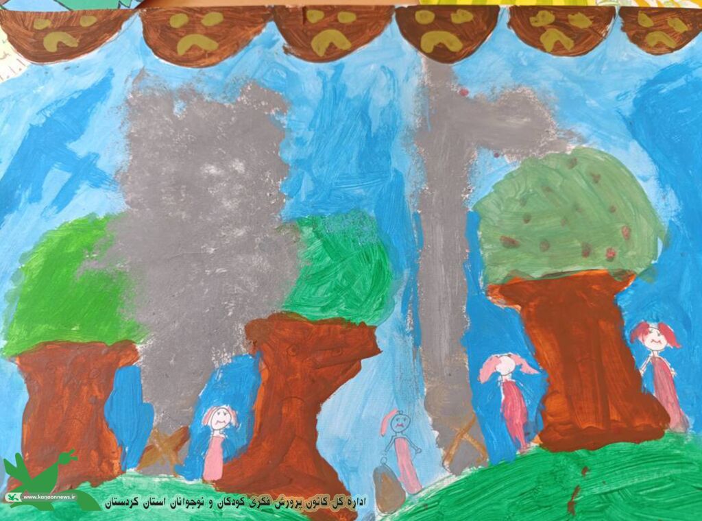 1324042 نقاشی کودکان بانهای با موضوع «زمین تشنه است»؛ ترویج فرهنگ صرفهجویی در مصرف آب