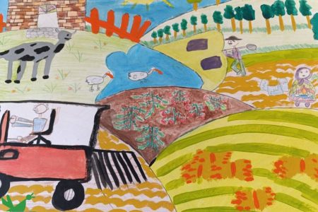 نقاشی کودکان بانه‌ای با موضوع «زمین تشنه است»؛ ترویج فرهنگ صرفه‌جویی در مصرف آب