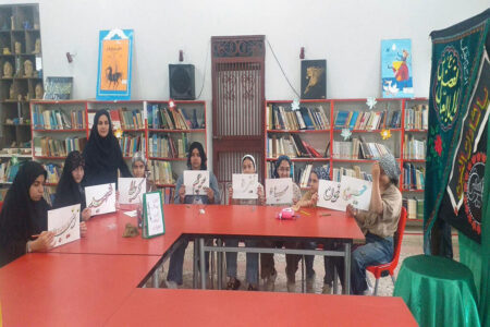 «نقش عشق» در قاب هنر؛ اربعین به روایت اعضای کودک ونوجوان کانون رضوانشهر