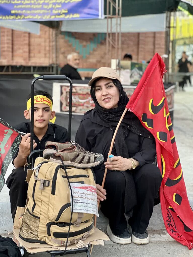 سفیر اربعینی کانون کرمانشاه در راه کربلا