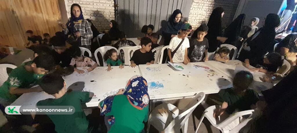 برپایی موکب بچه‌های اربعین در خیابان اربعین گرگان