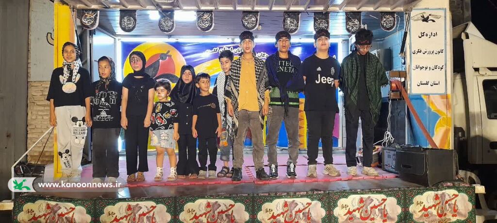 برپایی موکب بچه‌های اربعین در خیابان اربعین گرگان