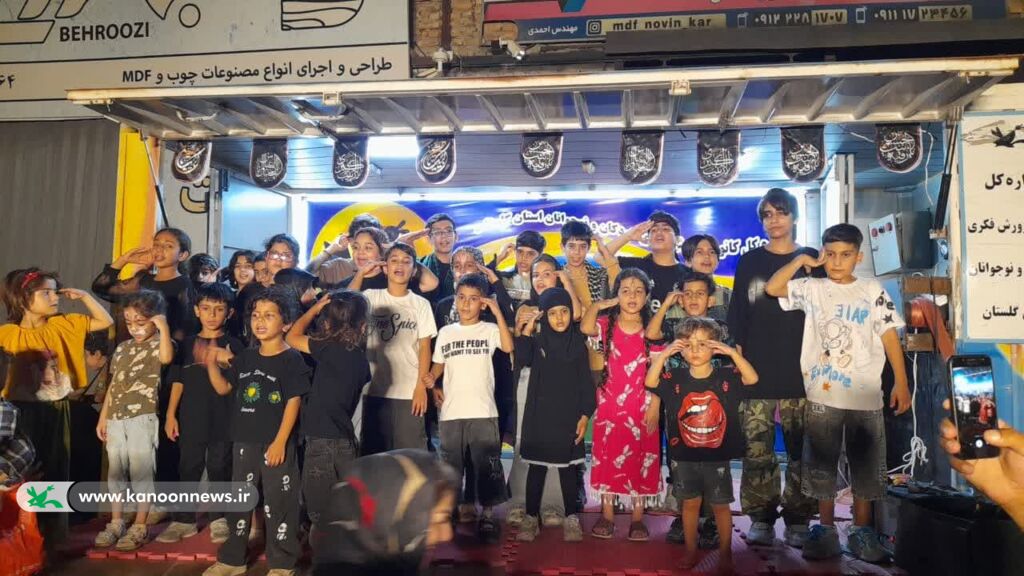 برپایی موکب بچه‌های اربعین در خیابان اربعین گرگان