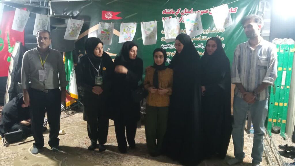 1328016 حضور سرپرست و مسئولان کانون کرمانشاه در موکبهای اربعینی استان