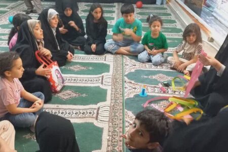 حضور مسئول مرکز فرهنگی هنری سرابله درزائرسرای خادمین بهشت