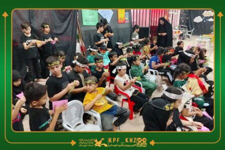 فعالیت موکب فرهنگی‌هنری کانون پرورش فکری کودکان و نوجوانان در مرز بین‌المللی شلمچه