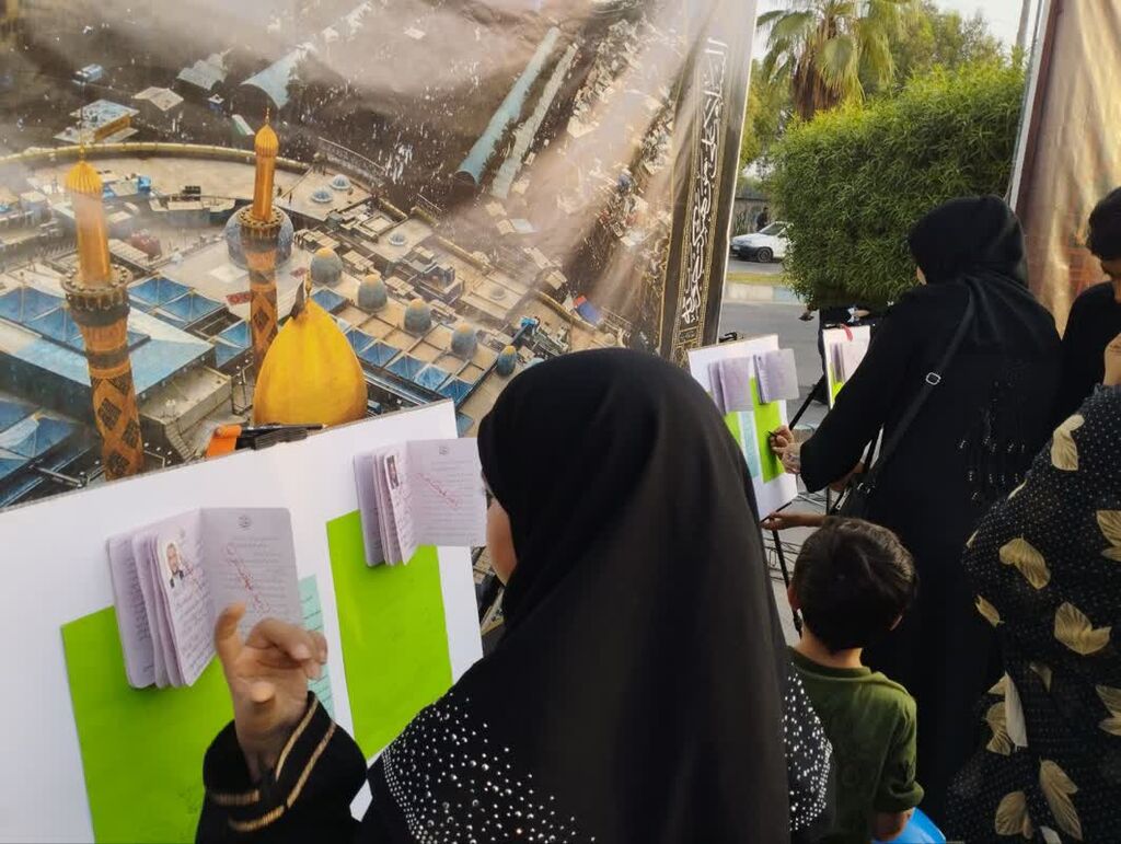 برپایی موکب کانون پرورش فکری کودکان و نوجوانان توسط اعضا نوجوان