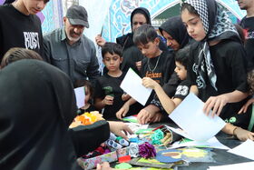 1329113 برپایی موکب فرهنگی کانون استان مرکزی در مسیر پیادهروی دلدادگان اربعین حسینی