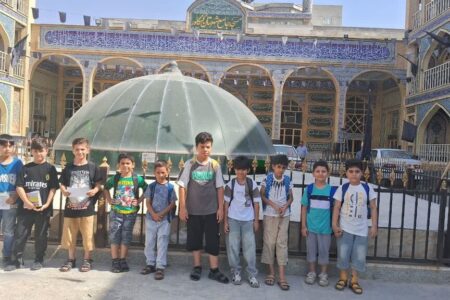 بازدید اعضای کودک کانون کنگاور از مسجد جامع این شهرستان