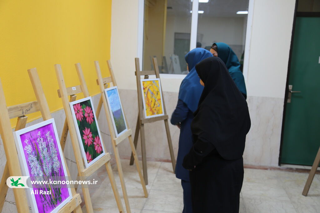 1332569-1 نمایشگاه آثار هنری توانجویان بهزیستی در مرکز شماره ۱ کانون بوشهر افتتاح شد