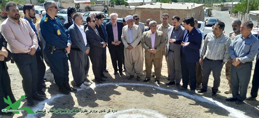 1333226-1 کلنگ احداث مرکز تخصصی پرورش فکری کودکان و نوجوانان در سنته به زمین خورد