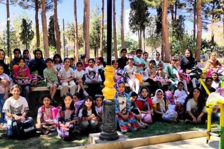 اردوی شاد دختران کانون دامغان در طبیعت پارک ملت