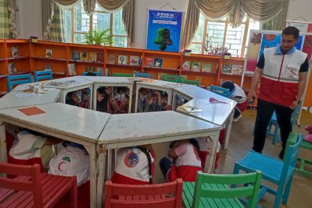 حضور کارشناسان هلال احمر در مرکز هرسین