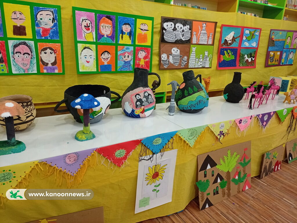 1334627-1 گشایش نمایشگاه آثار تابستانه اعضای کانون پرورش فکری در سراسر استان بوشهر