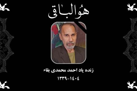 پیام تسلیت مدیرکل کانون پرورش فکری کرمان در پی درگذشت احمد محمدی بقاء