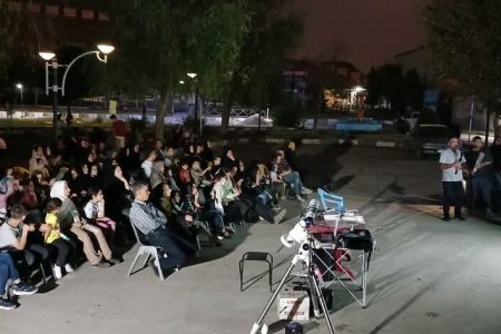 شب‌نشینی علمی اعضای کانون استان مرکزی در شبی که ماه و زحل همنشین بودند
