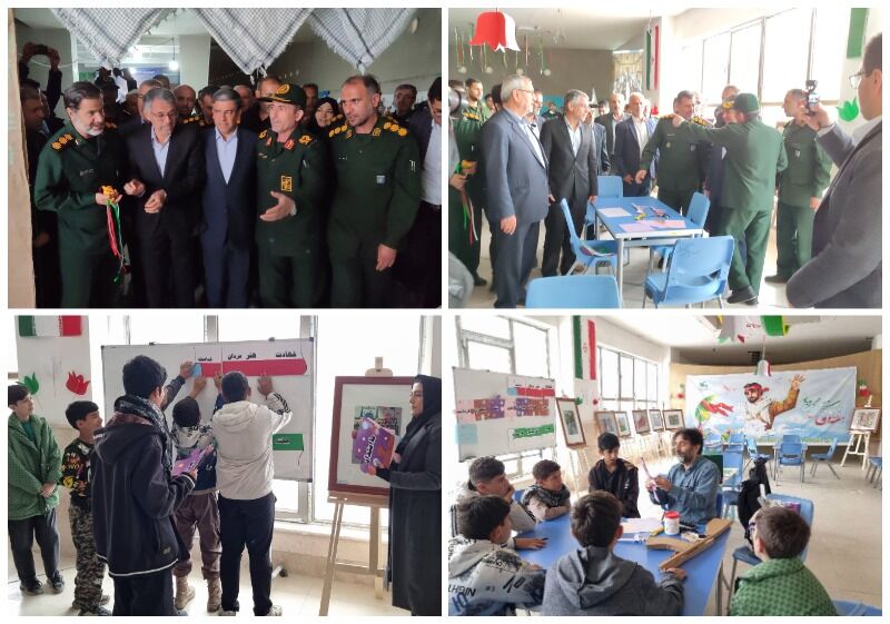 1341002 آغاز فعالیت غرفه فرهنگیهنری کانون پرورش فکری در نمایشگاه دفاع مقدس اردبیل