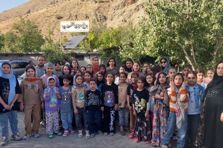 مرکز جوانرود اعضای فعال خود را به اردوی «باغ بهشت بابا» برد