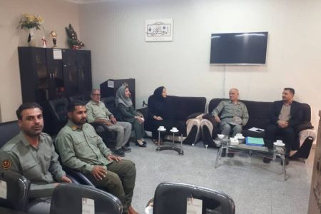 دیدار مسئول مرکز بستک با رییس دادگستری و رئیس اداره حفاظت محیط زیست این شهرستان
