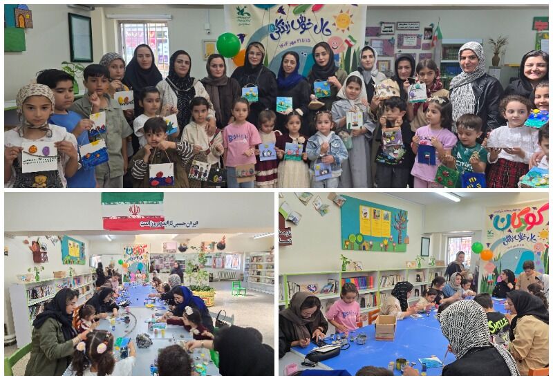 1352022-1 نمایشگاه آثار نقاشی اعضای کانون مشگینشهر به مناسبت هفته ملی کودک افتتاح شد