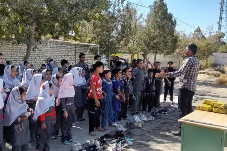 جشن روز جهانی کودک در روستای خوجان نیشابور