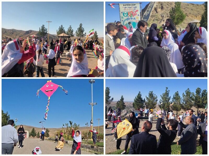 1354923-1 جشن شادی و همدلی خانوادهها در هفته ملی کودک/بادبادکها در آسمان انگوت به پرواز درآمدند