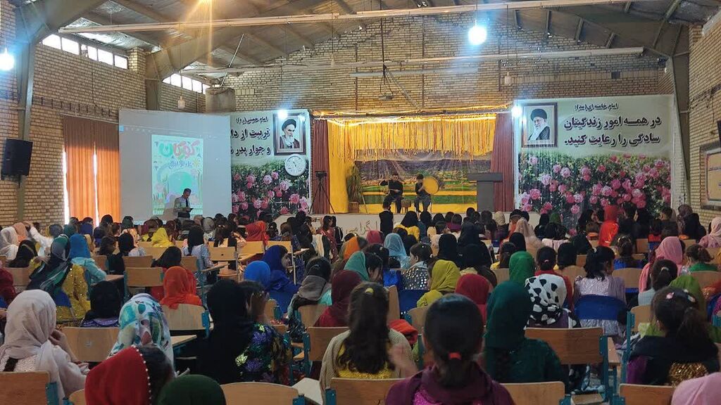 1355076-1 تبلور «حال خوش زندگی» در جشن بزرگ هفته ملی کودک ثلاث باباجانی