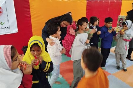 کودکان با نیازهای ویژه میزبان قصه و خلاقیت شدند