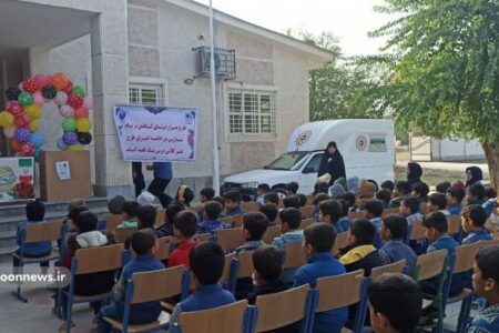 پرواز «هزار درنای کاغذی» بر بام مدارس گلستان