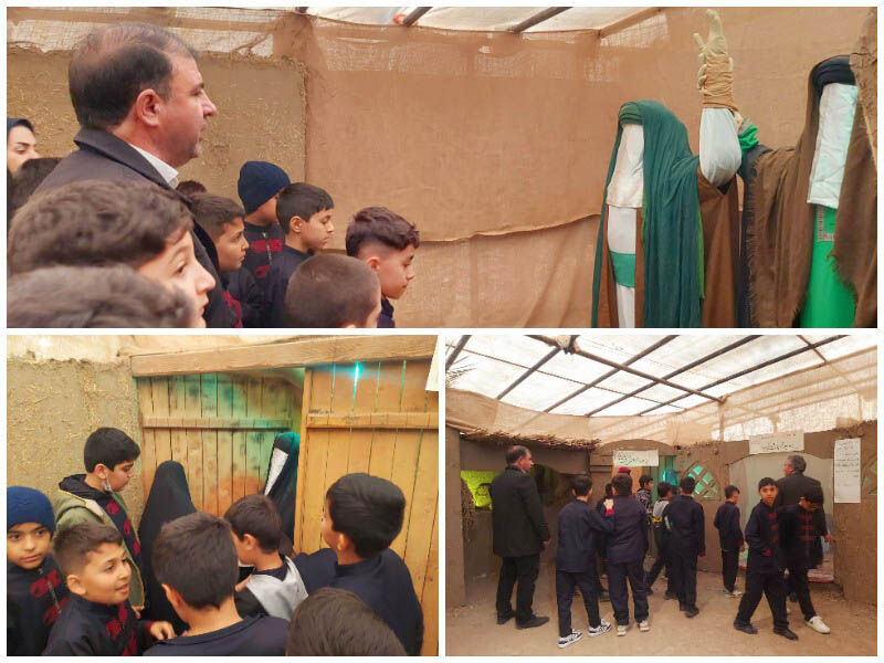 بازدید اعضای مرکز شماره یک کانون پارس‌آباد از نمایشگاه یاس کبود