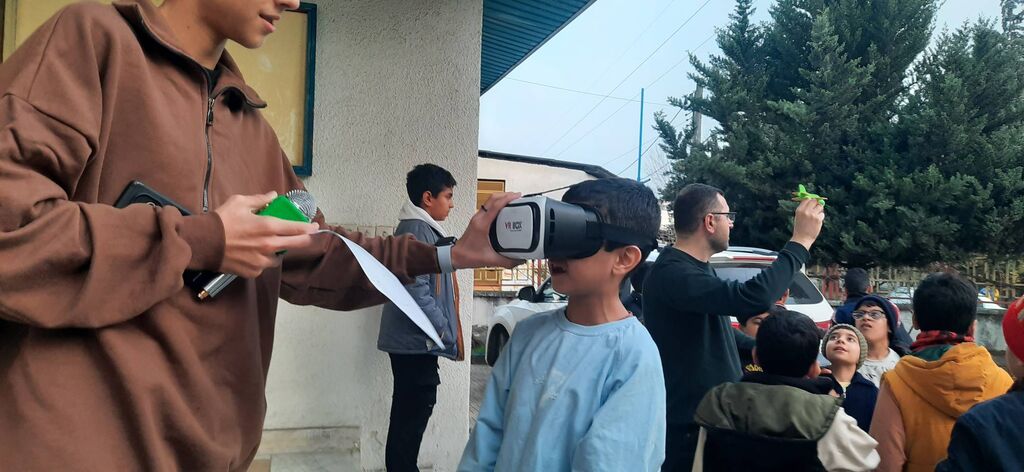 حضور پرشور کودکان و نوجوانان بابل همزمان با پرتاب ۳ ماهواره ایرانی