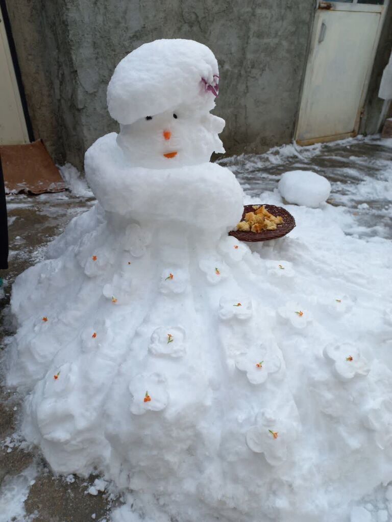 کانون کرمانشاه حتی با برف هم خلاقیت می‌آفریند